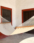 Hamaca Hacienda Americana de Lujo con Madera de Caoba
