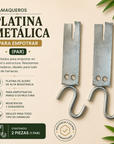 Hamaqueros Platina Metálica para empotrar (Par)