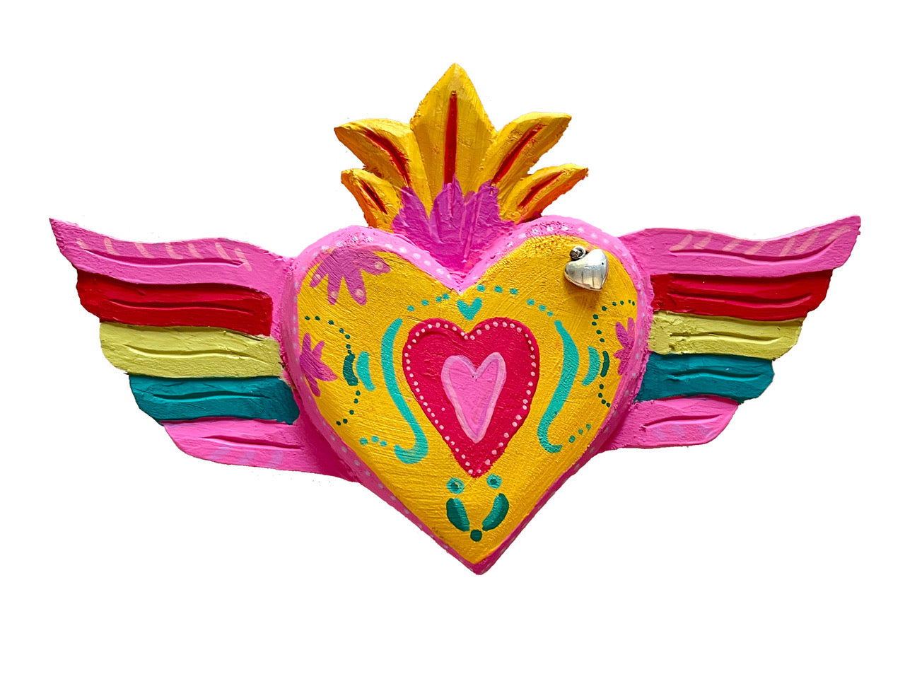 Corazón de madera mediano