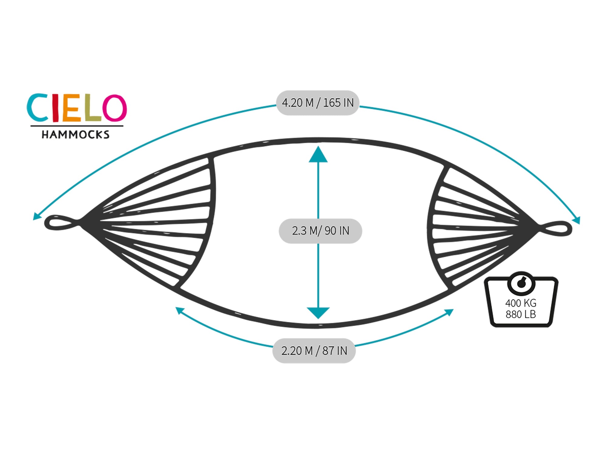 Tulum Turquesa, XL, Algodón