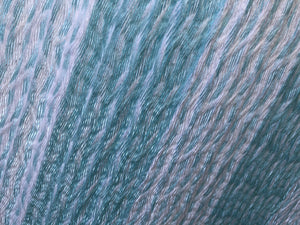 Crochet Blanca y Azul Cielo, Grande (3 Cajas), Algodón Crochet